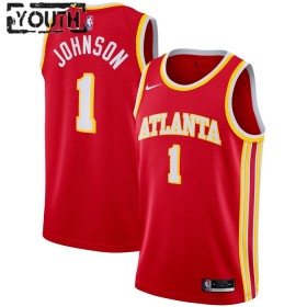 Dres Atlanta Hawks Jalen Johnson 1 Nike 2022-23 Icon Edition Crvena Swingman - Dječji
